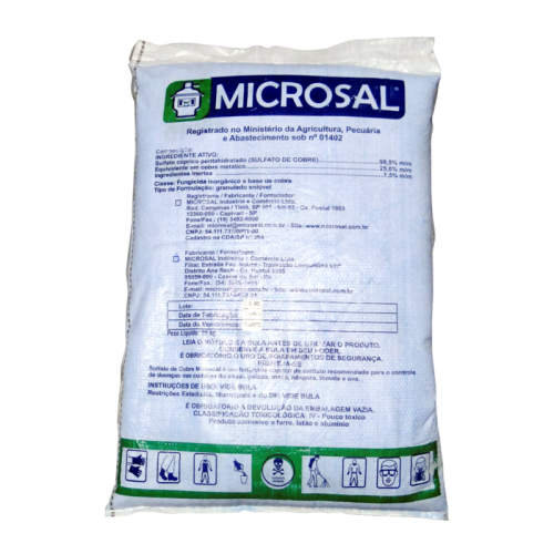 Foto: Fung Sulfato de Cobre Microsal Microcristal SC 25 Kg