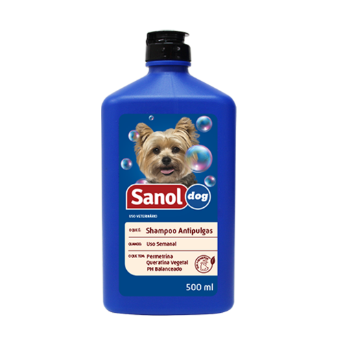 Foto: Shampoo Sanol Dog Antipulgas Fr 500 ml