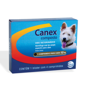 Vermífugo Canex Composto 4 Comprimidos