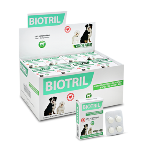 Foto: Vermífugo Biotril Comprimido Blister 4 Comprimidos
