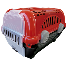 Casinha Transp Luxo Furacao Pet N1-Vermelha